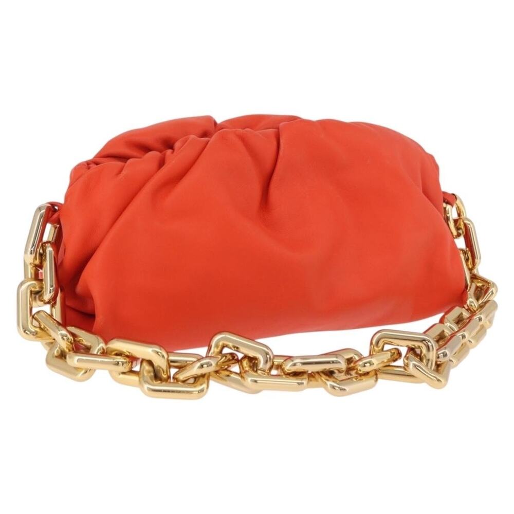 Bottega Veneta The Chain Pouch Shoulder Bag Orange